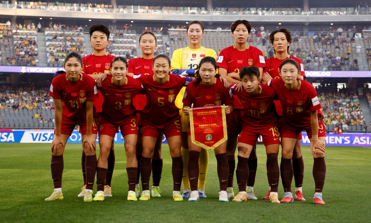 Chinese women's national football team Photo: VCG