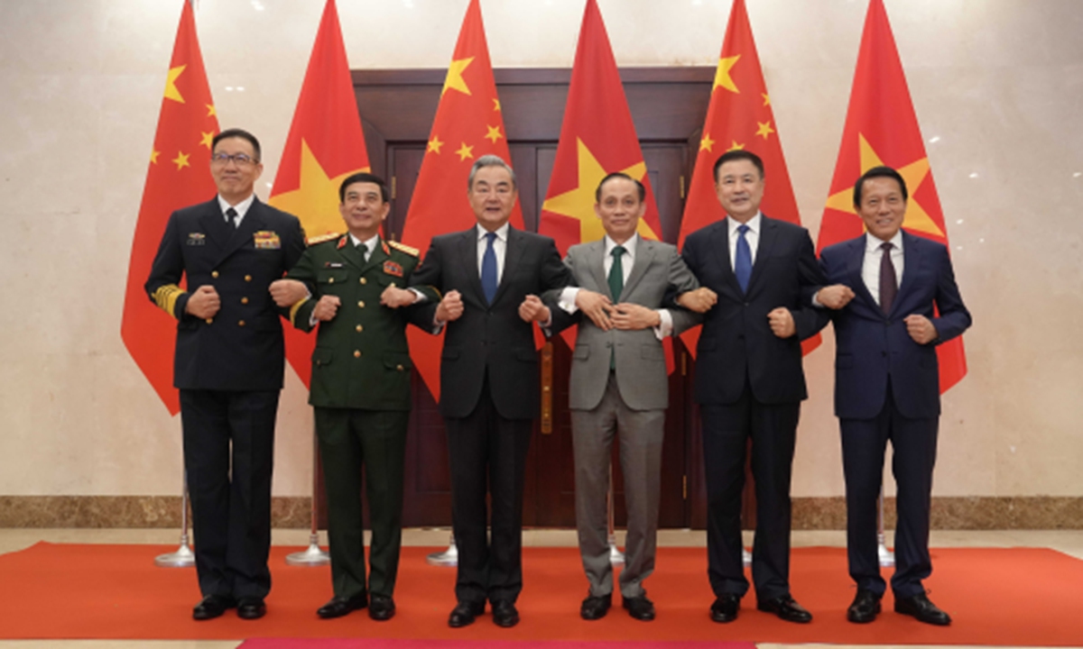 The first ministerial meeting of the China-Vietnam 3+3 strategic dialogue on diplomacy, defense and public security is held in Hanoi, Vietnam, on March 16, 2026.  Photo: Xinhua 