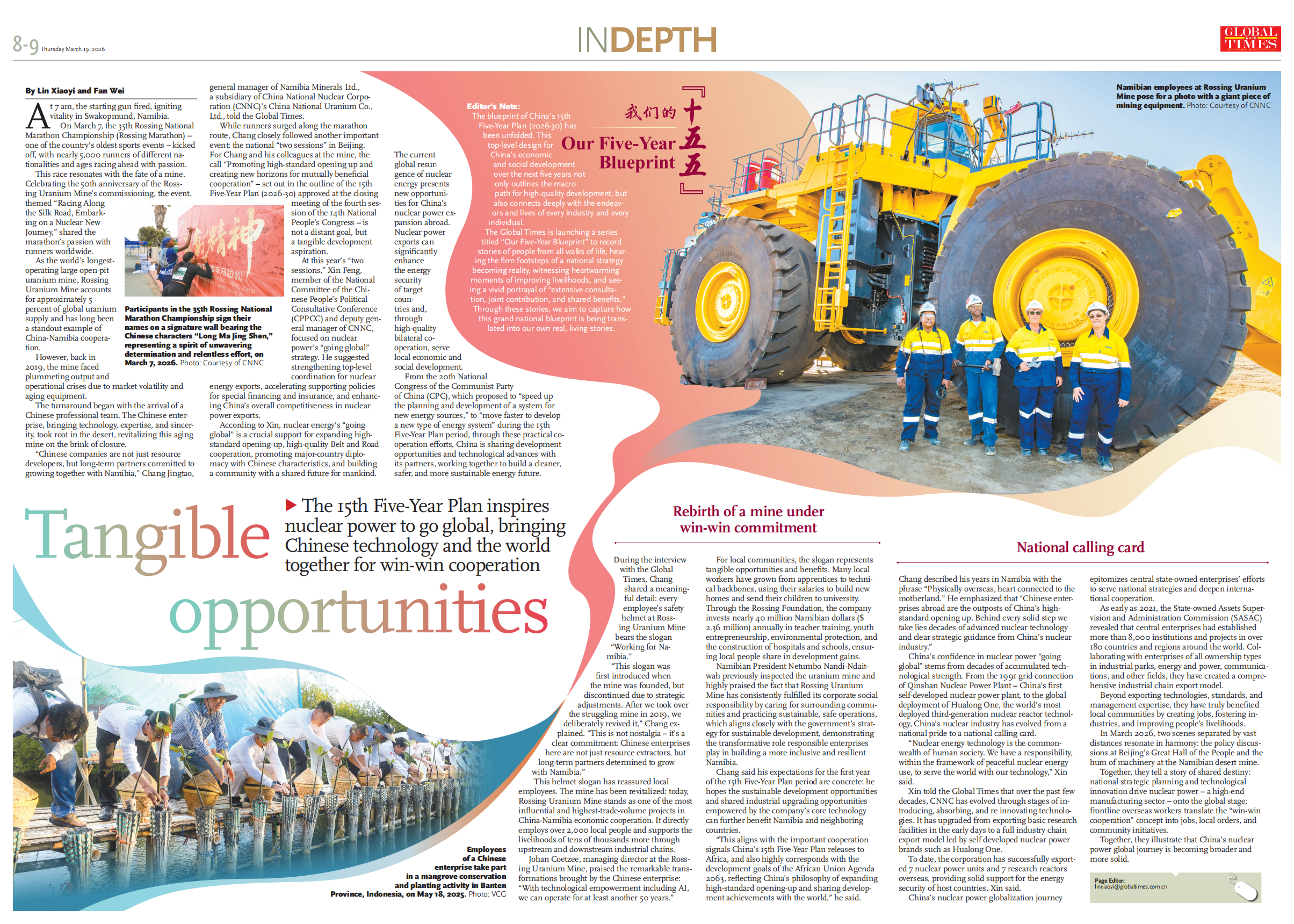 Tangible opportunities