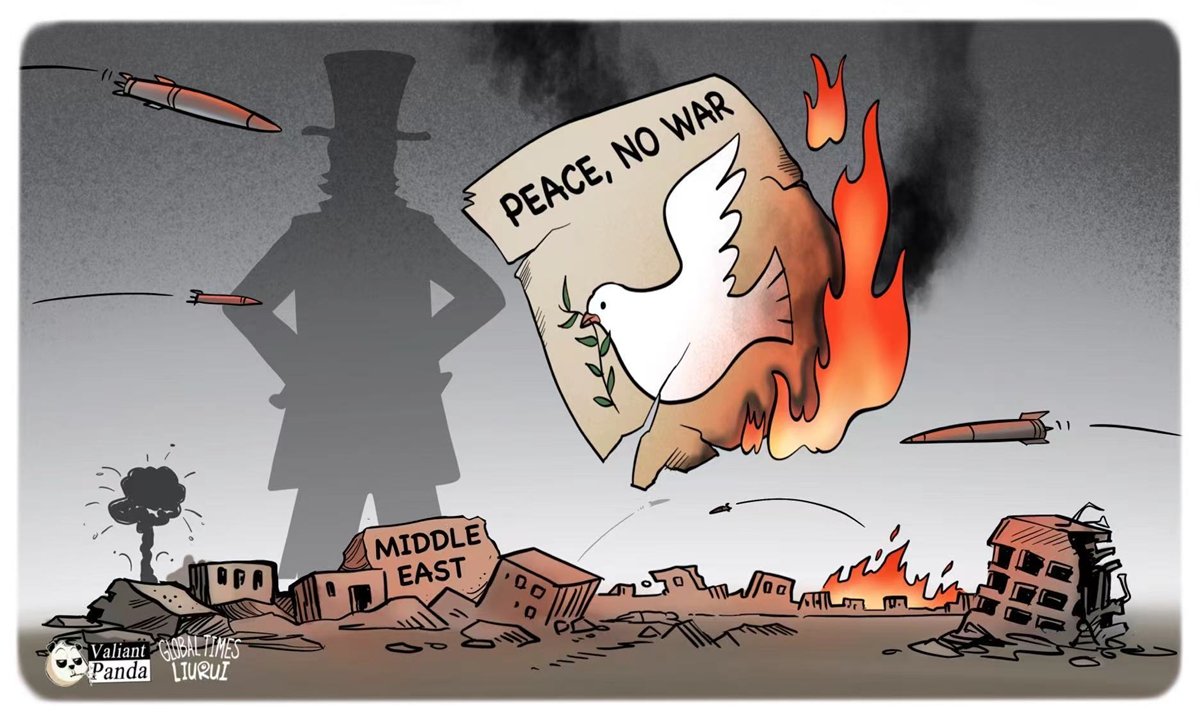 Destroying peace. Illustration: Liu Rui/GT