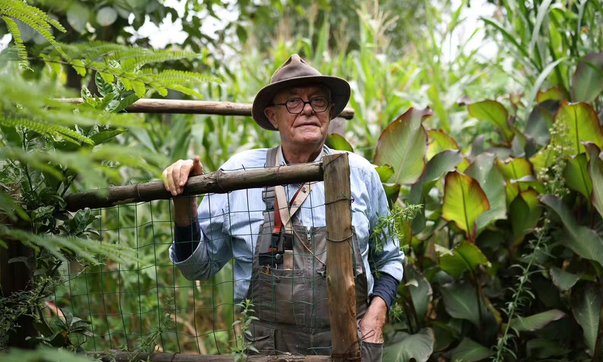 Patrick Nijs farms at a rural piece of land in Dongchuan, Yunnan Province. Photo: Courtesy of Nijs