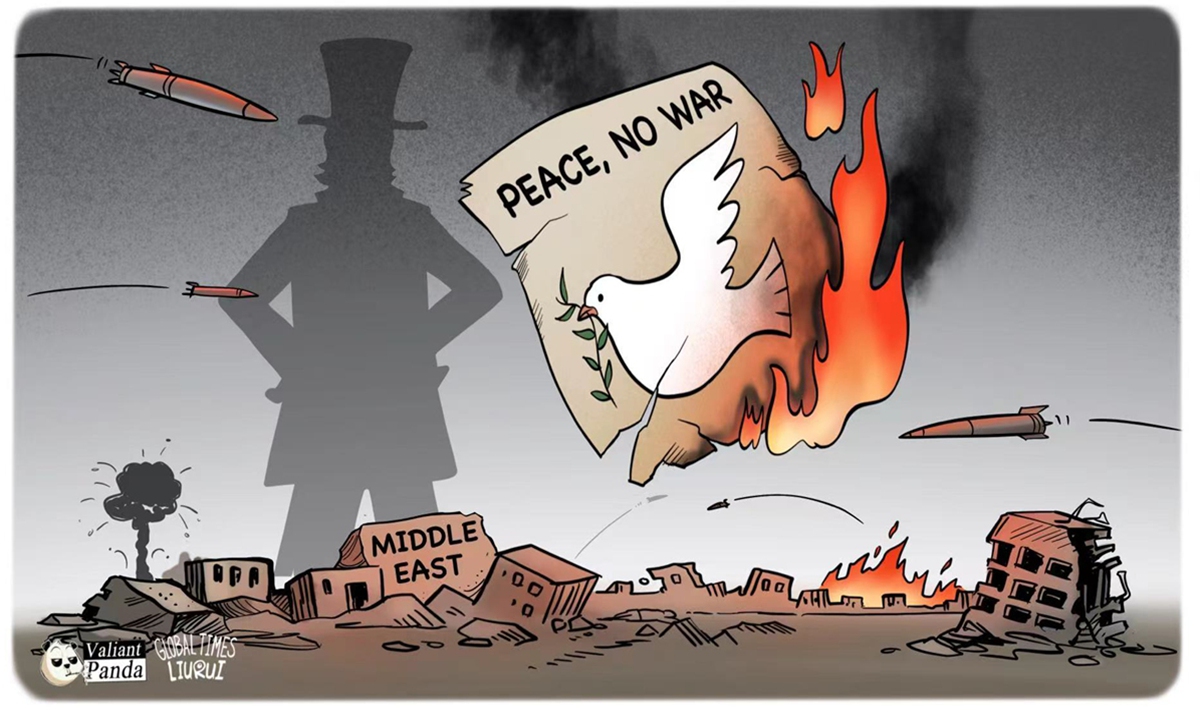 Destroying peace. Illustration: Liu Rui/GT