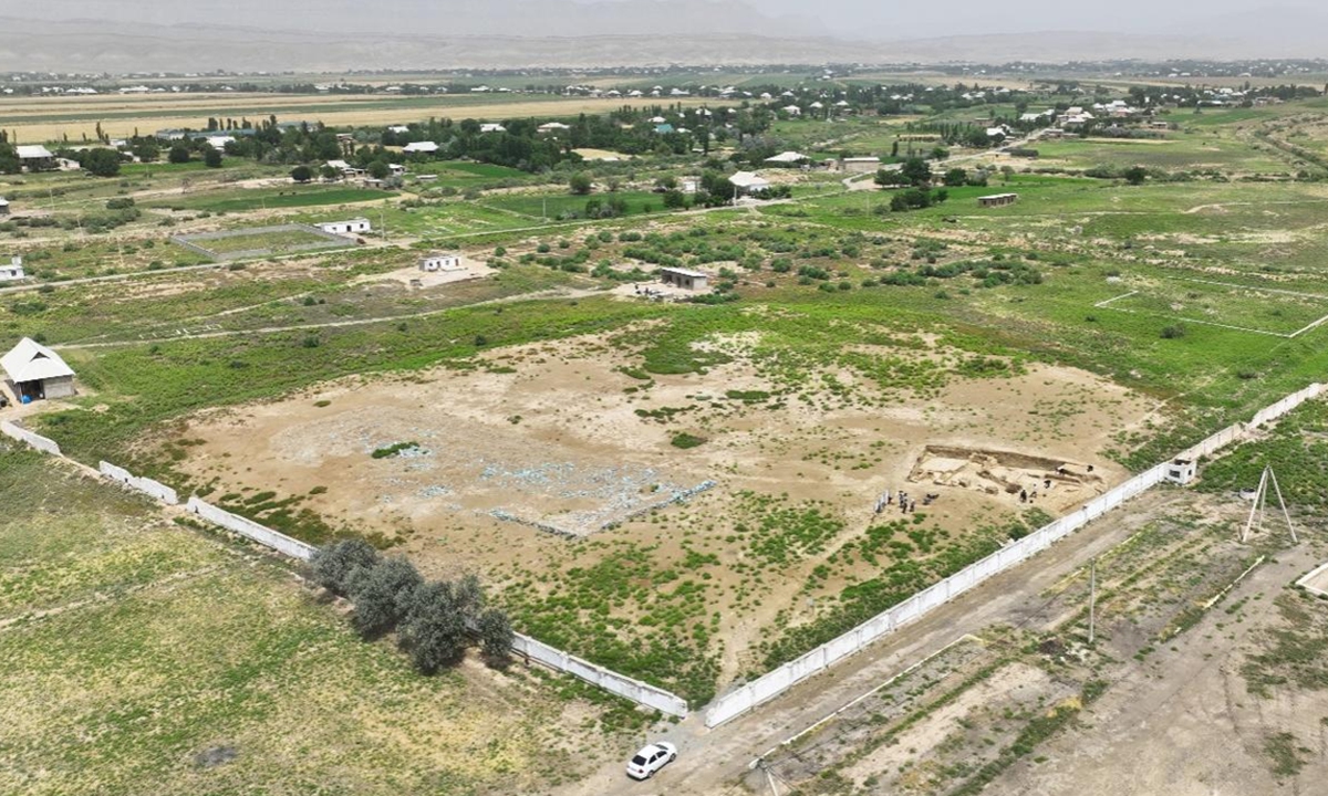 The Bandikhan II site, located in Uzbekistan's Surxondaryo Region Photo: Courtesy of China's Northwest University