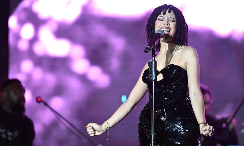 An artist performs at the Cape Town International Jazz Festival 2026 in Cape Town, South Africa, March 27, 2026.
The Cape Town International Jazz Festival 2026 kicked off on Friday night at the Cape Town International Convention Center.
This year's festival marked its 23rd edition, attracting over 40 local and international artists, as well as approximately 30,000 jazz enthusiasts. (Photo by Xabiso Mkhabela/Xinhua)