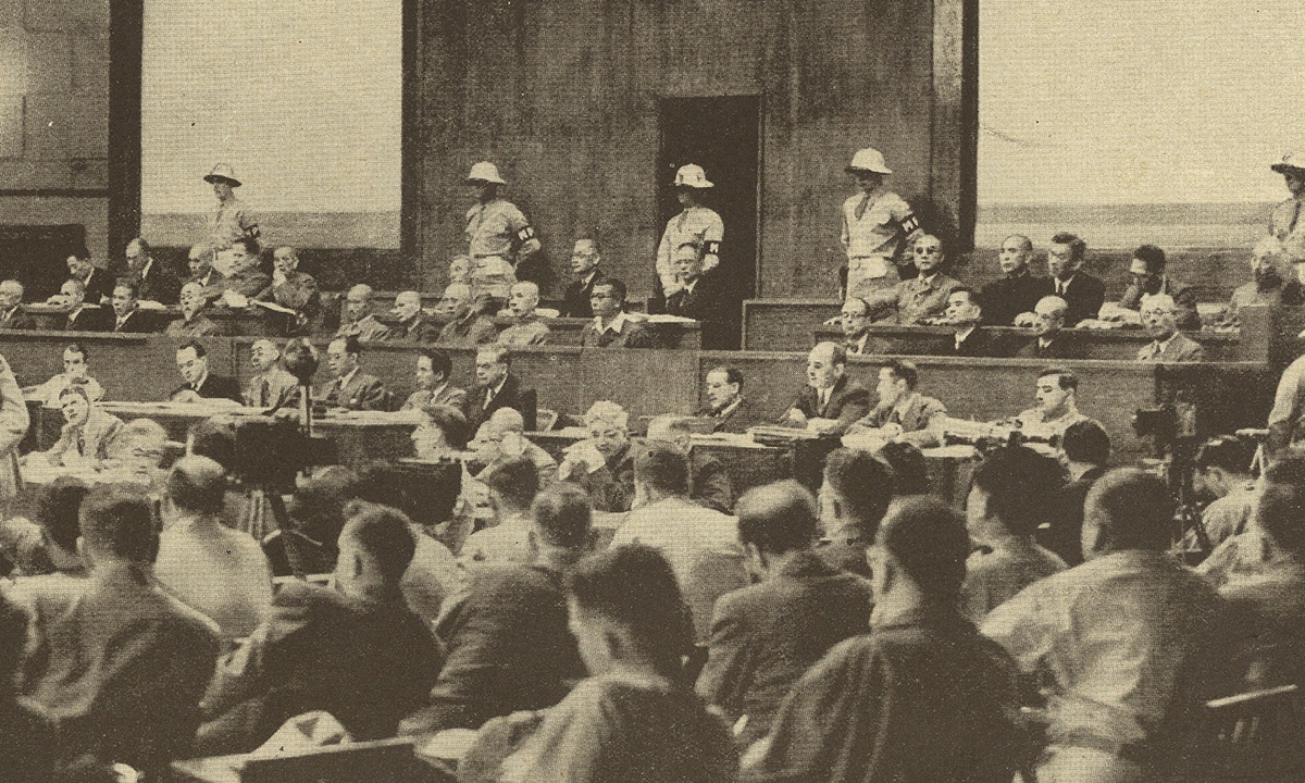 The historical picture of  the International Military Tribunal for the Far East (