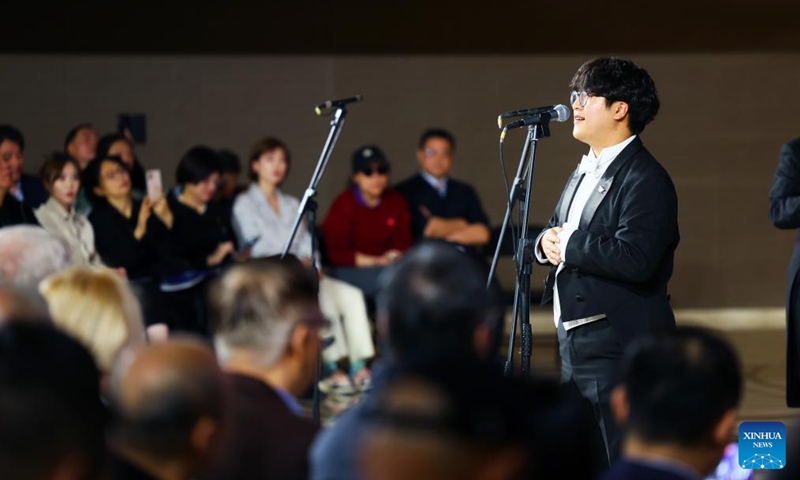 The Whiffenpoofs a cappella choir of Yale University performs in Beijing, capital of China, March 31, 2026. (Xinhua/Lu Ye)