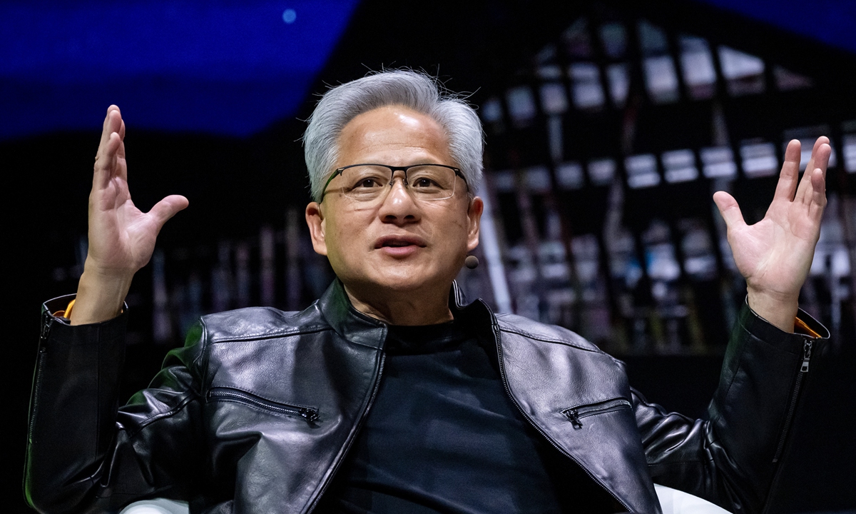 Jensen Huang, chief executive officer of Nvidia Corp., speaks during the Nvidia GTC conference in San Jose, California, US, on March 18, 2026. Photo: VCG