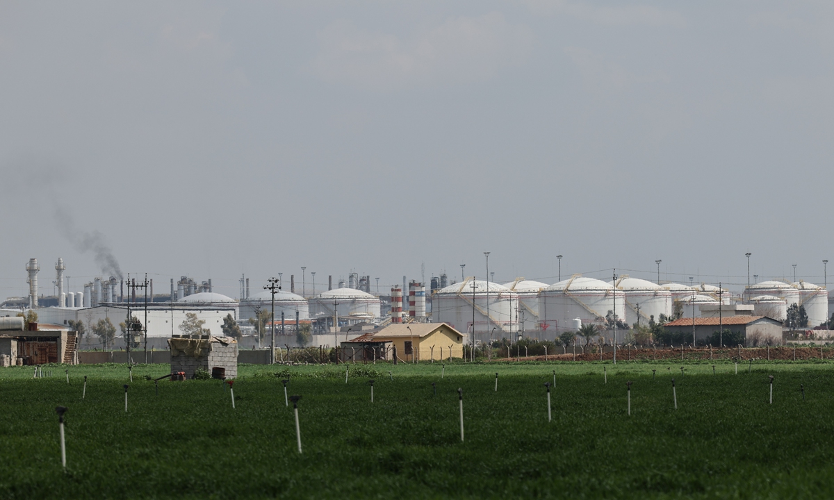 A view of the Lanaz Oil Refinery in Erbil, Iraq on March 17, 2026 Photo: VCG