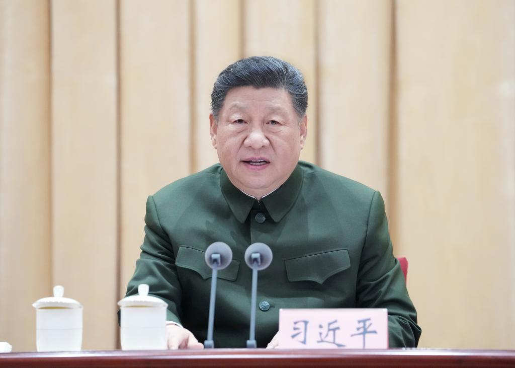 Chinese President Xi Jinping, also general secretary of the Communist Party of China Central Committee and chairman of the Central Military Commission, addresses a training session for high-ranking military officials in Beijing, capital of China, April 8, 2026. The training session opened at the National Defense University in Beijing on Wednesday. (Photo: Xinhua)