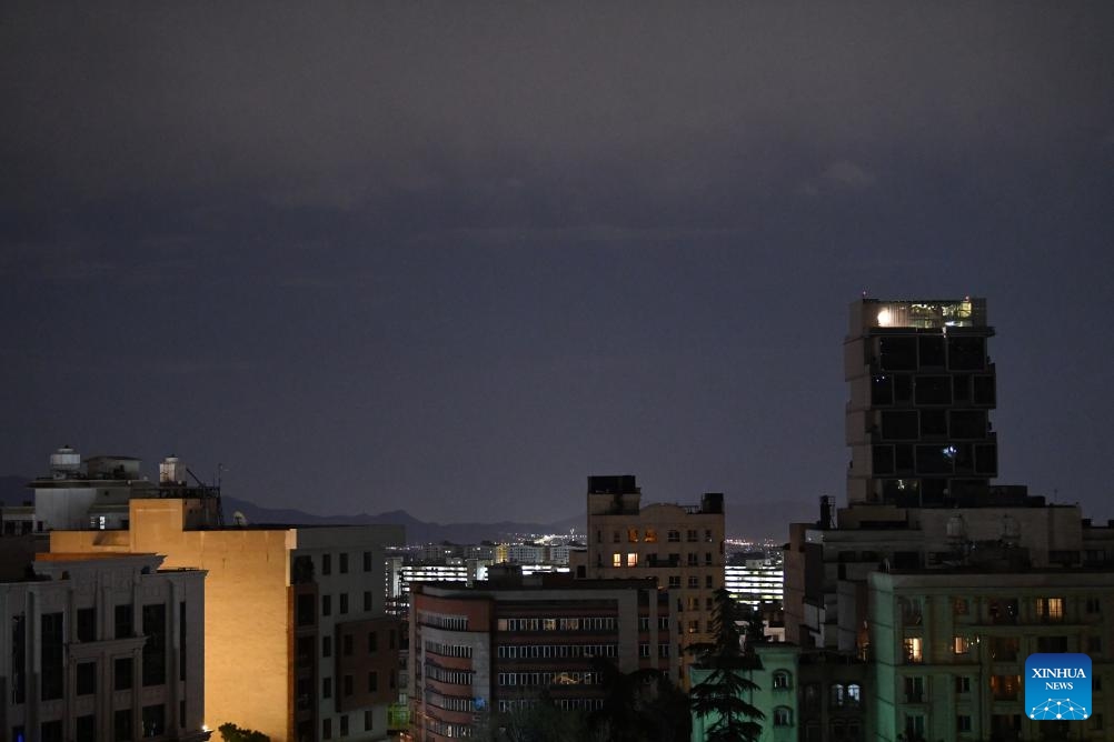 This photo taken on April 8, 2026 shows an urban view in Tehran, Iran. Iranian Foreign Minister Seyed Abbas Araghchi said early Wednesday that safe passage through the Strait of Hormuz will be possible for a period of two weeks through coordination with the Iranian armed forces, with due consideration of technical limitations. (Xinhua/Shadati)