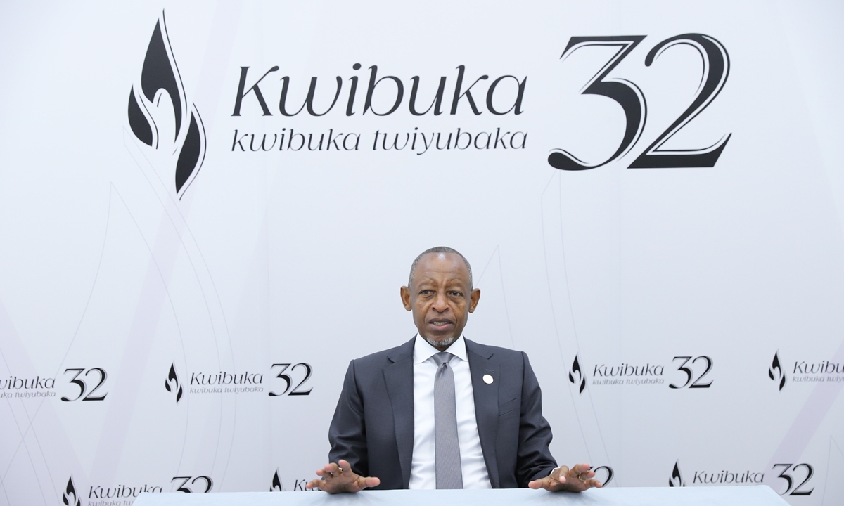 Rwandan Ambassador to China James Kimonyo Photo: Courtesy of the Embassy of the Republic of Rwanda in China