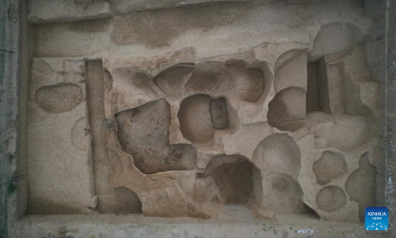 This undated file photo shows a view of the Wangchenggang site in Dengfeng, central China's Henan Province. (Henan Provincial Institute of Cultural Heritage and Archaeology/Handout via Xinhua)