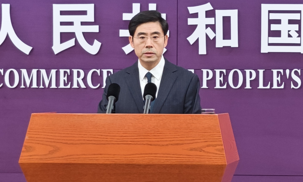 MOFCOM spokesperson He Yadong Photo: Yin Yeping/GT