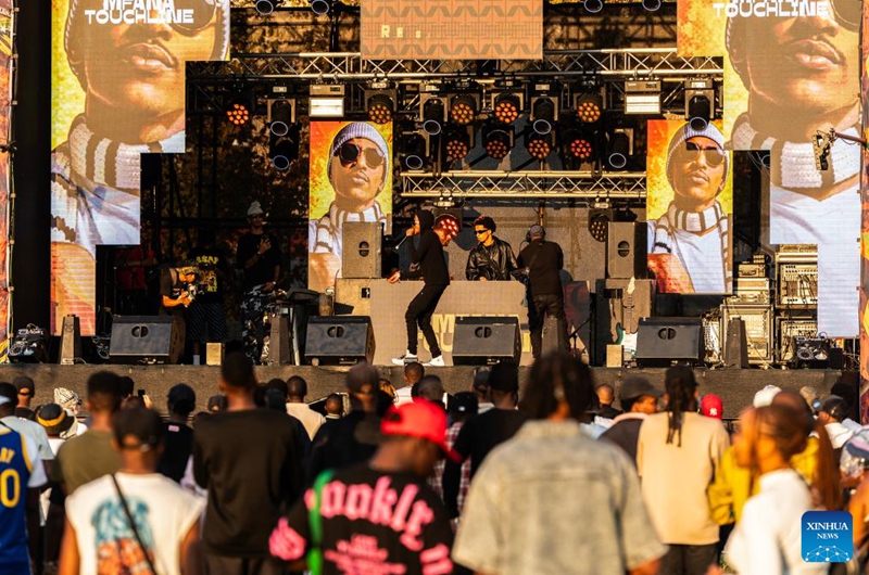 This photo taken on April 11, 2026 shows a scene of a music festival at Constitution Hill in Johannesburg, South Africa. (Photo by Shiraaz Mohamed/Xinhua)