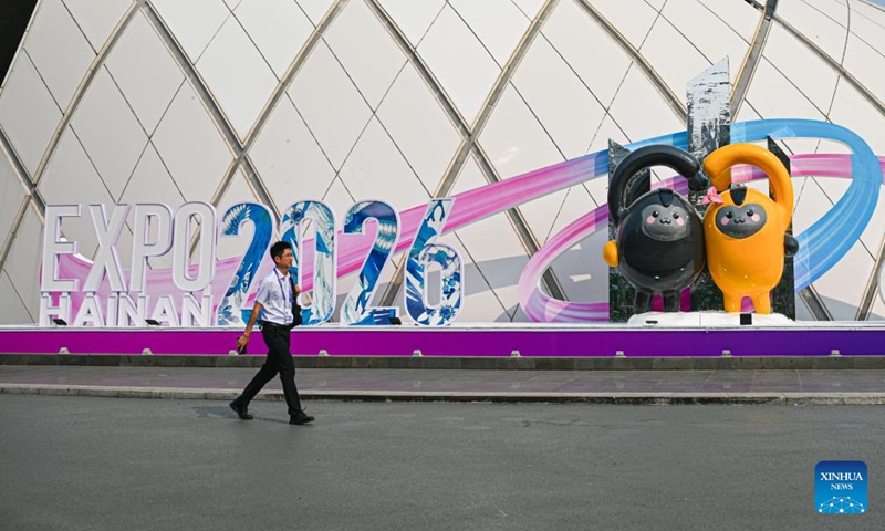 This photo taken on April 11, 2026 shows a view of the Hainan International Convention and Exhibition Center, the main venue for the upcoming sixth China International Consumer Products Expo (CICPE), in Haikou, south China's Hainan Province. Scheduled to take place in south China's Hainan Province from April 13 to 18, this expo will see the participation of more than 3,400 brands from over 60 countries and regions. Photo: Xinhua