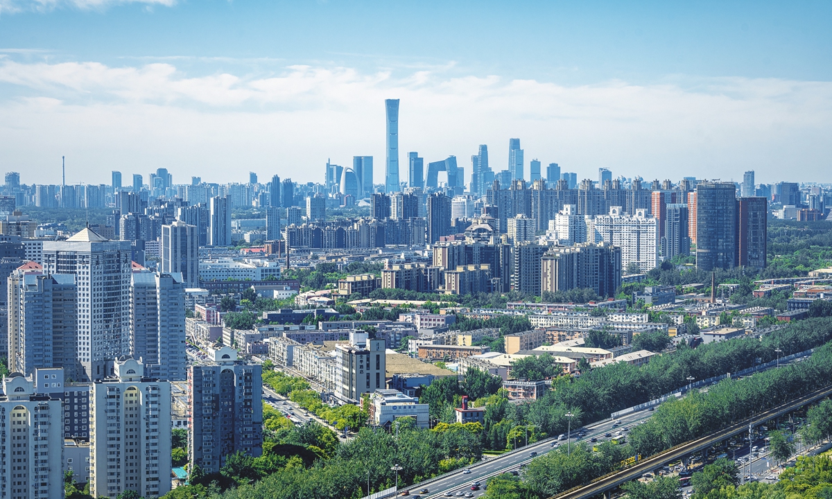 An aerial view of the cityscape of Beijing, China Photo: VCG