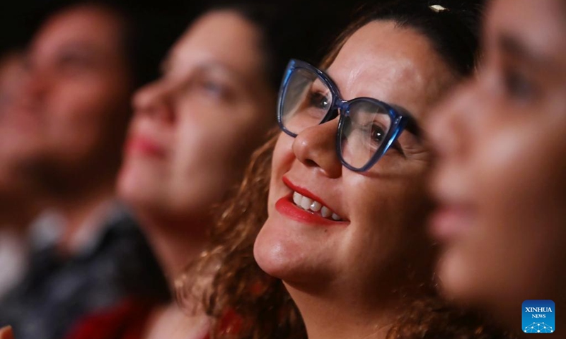 People watch the performance of China National Symphony Orchestra at a concert celebrating the China-Brazil Cultural Year in Fortaleza, Ceara, Brazil, April 11, 2026. (Photo by Lucio Tavora/Xinhua)