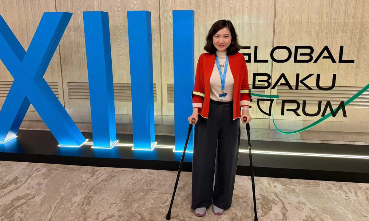 Mabel Miao Lu at the Baku Global Forum Photo: Courtesy of Miao