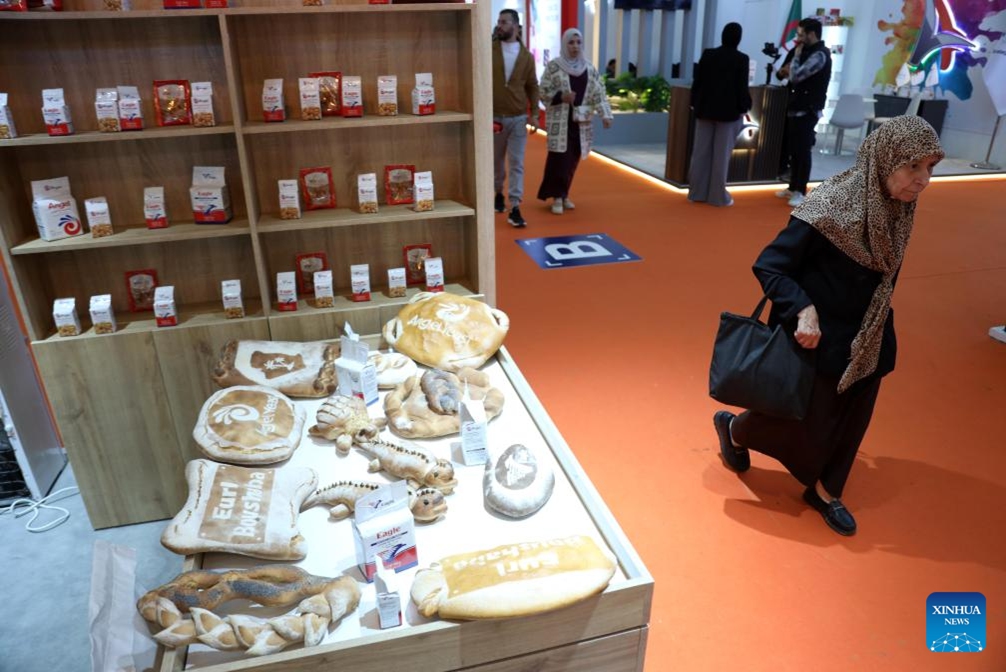 People visit the Djazagro 2026 in Algiers, Algeria, April 14, 2026.

Djazagro, a professional trade fair for the agri-food sector in Algeria, is expected to host more than 650 exhibitors and 25,000 visitors from April 12 to 15. (Xinhua)