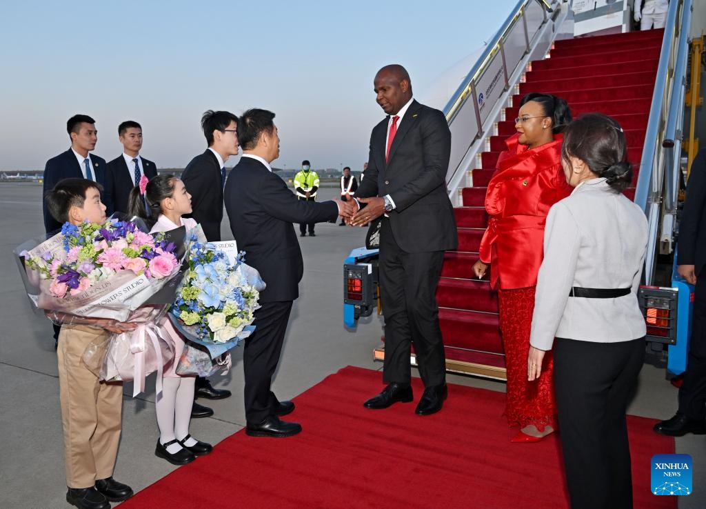 President of the Republic of Mozambique Daniel Francisco Chapo arrives in Beijing, capital of China, during his state visit, on April 20, 2026. Chapo arrived in Beijing after he visited Hunan and Qinghai provinces. (Xinhua/Cai Yang)

