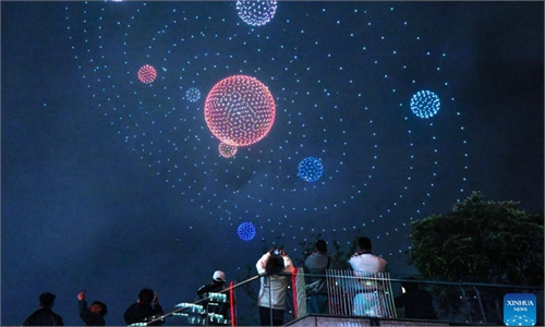 globaltimes.cn - Xinhua - Drone light show staged in China's Guiyang
