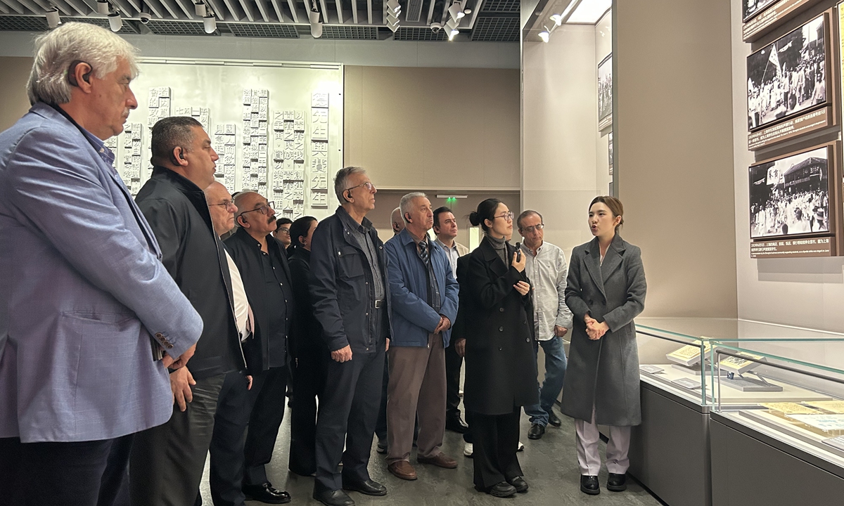 The delegation from think tank Global Civilization Initiative Research Center visits the Memorial Hall of the First National Congress of the CPC in Shanghai on April 12, 2026. Photo: Huang Lanlan/GT