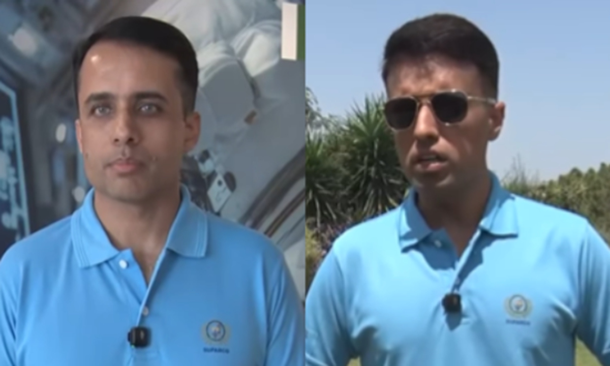 The two selected Pakistani astronaut candidates, Khurram Daud (left) and Muhammad Zeeshan Ali for China's manned spaceflight program. Photo: screenshot from official Facebook account of Ministry of Information and Broadcasting, Government of Pakistan.