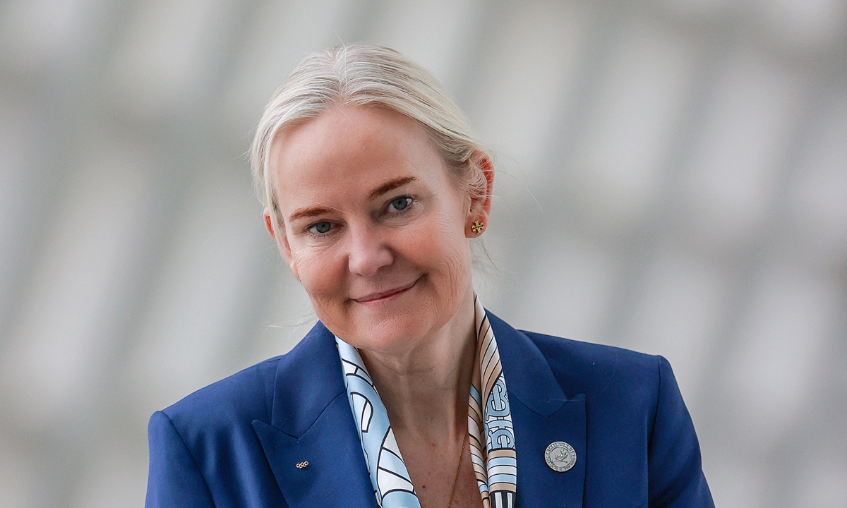 International Table Tennis Federation President Petra S?rling Photo: Courtesy of the ITTF