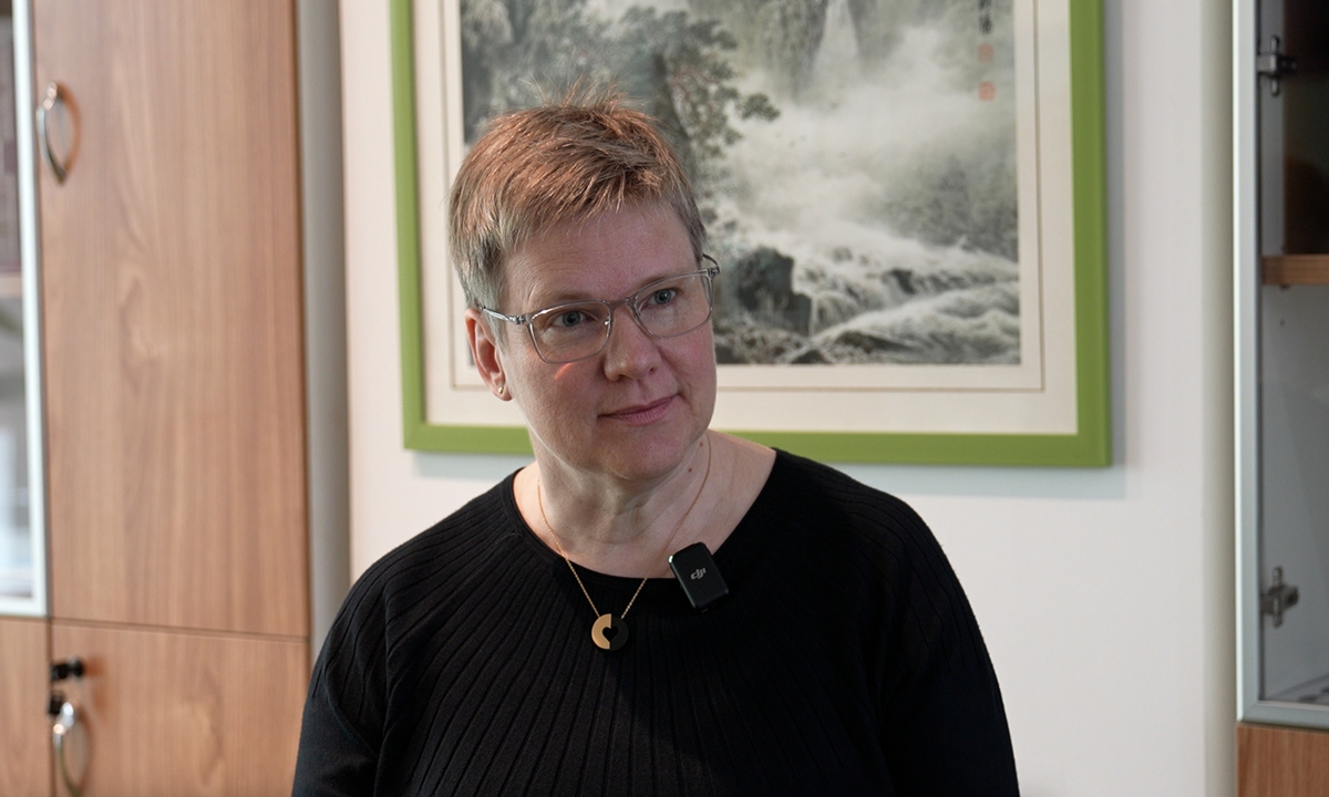 Kerstin Kaehler, branch manager of the German Enterprise Centre Qingdao Photo: Chu Daye/GT