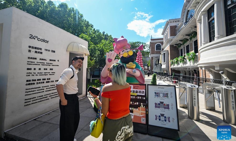 This photo taken on May 3, 2026 shows an interior view of the former residence of Li Jifu, in Tianjin, north China.
Located in Heping District and first built in 1918, the former residence of Li Jifu is a well-known historic building in Tianjin. It was reopened to the public in February this year and has attracted a large number of visitors during this May Day holiday.
Yin Tao, an entrepreneur born in 1989, is in charge of the revitalization and operation of the historic site. In 2015, he co-founded the 24HCOLOR brand, which focuses on the renovation and adaptive reuse of urban architecture. So far, the brand has completed 17 revitalization projects across the country.
Under Tianjin's broader urban renewal plan, Yin and his team have preserved the building's original features while catering to the lifestyle needs of younger generations. The site now hosts a mix of businesses, including coffee shops, art shops, galleries and studios, taking on a new life as a multifunctional public space. Photo: Xinhua