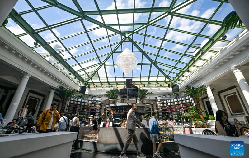 This photo taken on May 3, 2026 shows an interior view of the former residence of Li Jifu, in Tianjin, north China. Photo: Xinhua