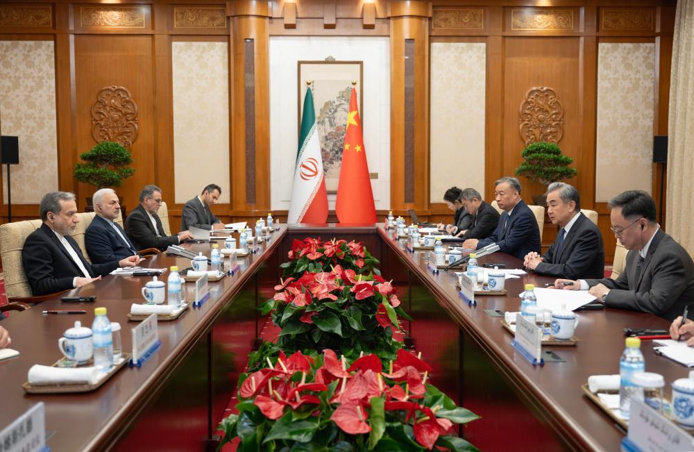 Chinese Foreign Minister Wang Yi, also a member of the Political Bureau of the Communist Party of China Central Committee, holds talks with Iranian Foreign Minister Seyyed Abbas Araghchi in Beijing, capital of China, May 6, 2026. (Photo: Xinhua)