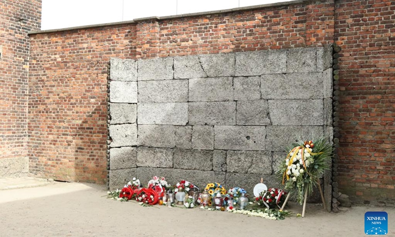 This photo taken on May 4, 2026 shows a view of the site of Auschwitz-Birkenau, Nazi Germany's largest concentration and extermination camp, in Oswiecim, Poland. The Germans established the Auschwitz camp in Poland in 1940, initially for the imprisonment of Poles. Auschwitz II-Birkenau was established two years later. At least 1.1 million people were killed at Auschwitz, including Jews, Poles, Romanians, Soviet captives and others. The camp was liberated on Jan. 27, 1945. (Photo: Xinhua)