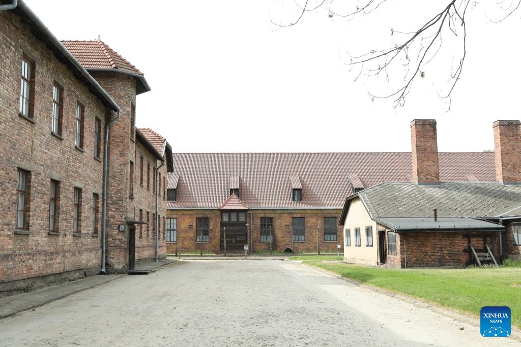 This photo taken on May 4, 2026 shows a view of the site of Auschwitz-Birkenau, Nazi Germany's largest concentration and extermination camp, in Oswiecim, Poland. The Germans established the Auschwitz camp in Poland in 1940, initially for the imprisonment of Poles. Auschwitz II-Birkenau was established two years later. At least 1.1 million people were killed at Auschwitz, including Jews, Poles, Romanians, Soviet captives and others. The camp was liberated on Jan. 27, 1945. (Photo: Xinhua)