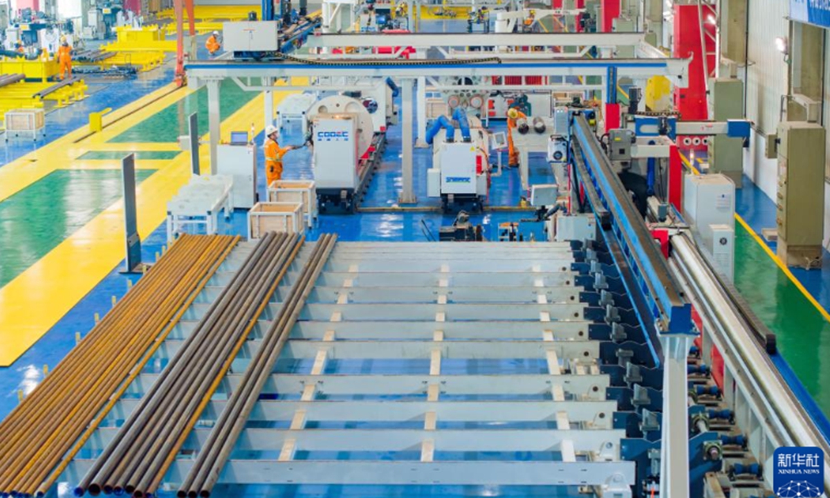 globaltimes.cn - China debuts intelligent production line for deepwater oil & gas process piping
