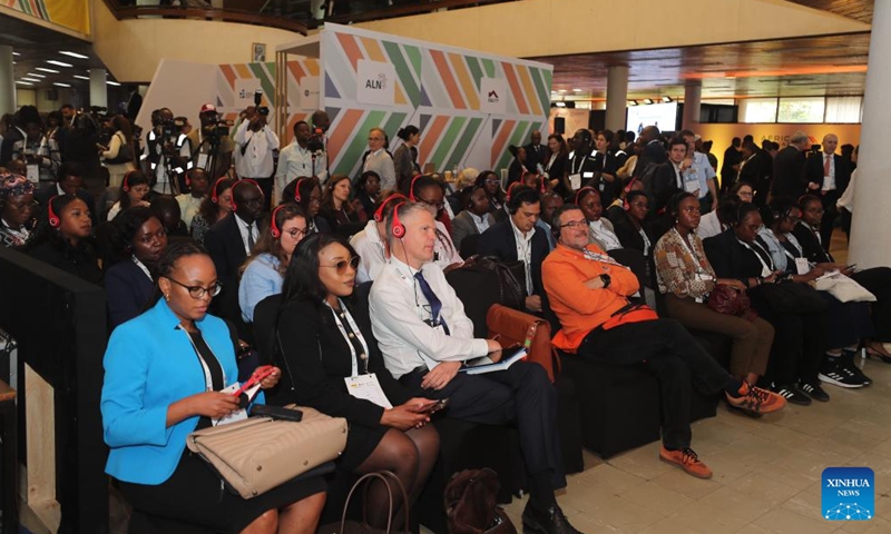 Participants attend the Africa Forward Summit 2026 in Nairobi, Kenya, May 11, 2026. Co-hosted by Kenyan President William Ruto and French President Emmanuel Macron, the event is held in the Kenyan capital of Nairobi from May 11 to 12. (Photo by Henry Naminde/Xinhua)