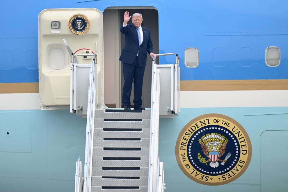 U.S. President Donald Trump leaves Beijing on May 15, 2026, concluding his state visit to China. (Photo: Xinhua)