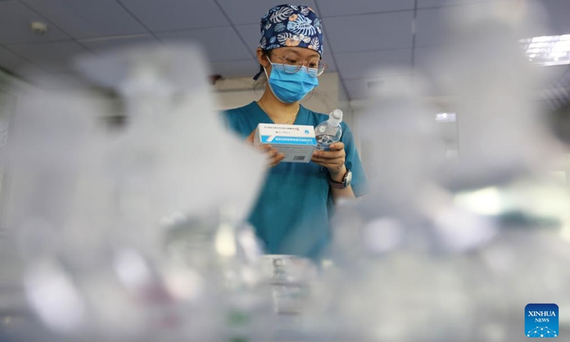 A nurse works at an intensive care unit of a hospital in Dingxi City, northwest China's Gansu Province, May 12, 2026. International Nurses Day falls annually on May 12. (Photo by Wang Kexian/Xinhua)

