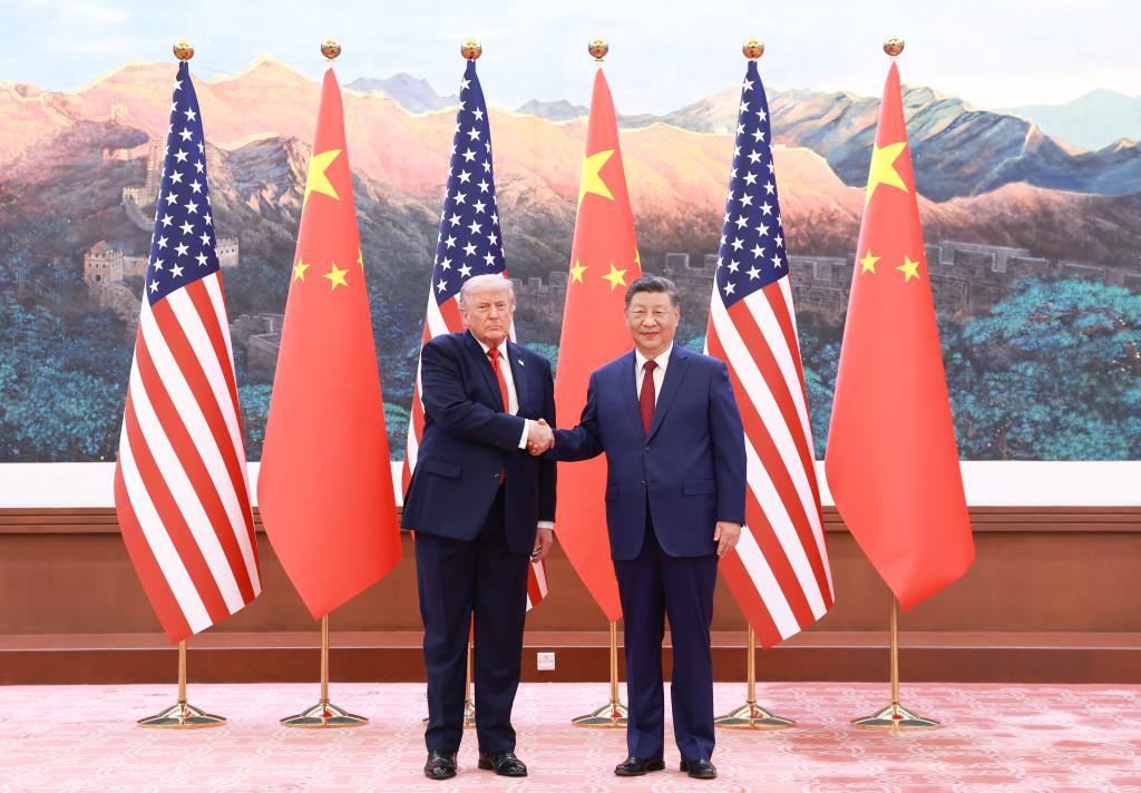 Chinese President Xi Jinping holds talks with US President Donald Trump, who is on a state visit to China, at the Great Hall of the People in Beijing, capital of China, May 14, 2026. (Xinhua/Ding Lin)