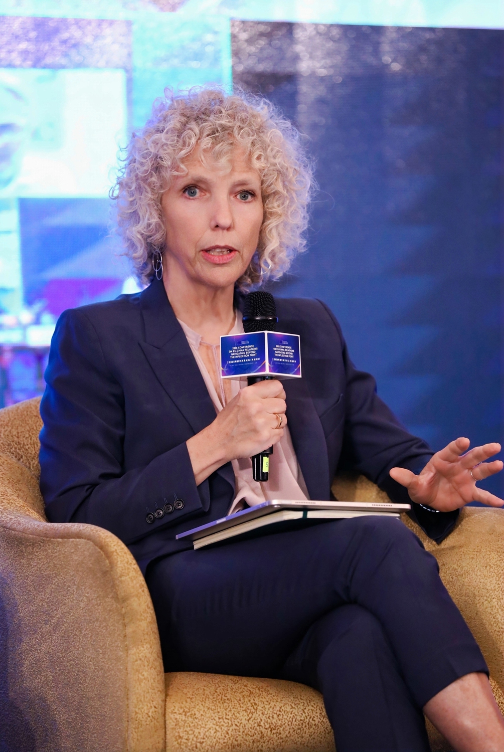 Jennifer Morgan, senior fellow at Fletcher School of Law and Diplomacy of Tufts University at a panel discussion during the second EU-China Conference in Beijing on May 12, 2026. Photo: Courtesy of the Delegation of the European Union in China