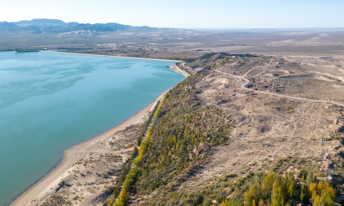 A view of Minqin County, Northwest China's Gansu Province Photo: VCG