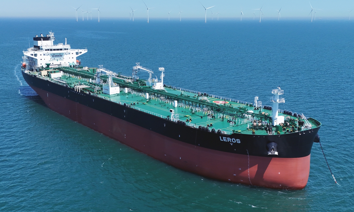 A 115,000?ton oil tanker built by CSSC Dalian Shipbuilding Industry Co Photo: Courtesy of CSSC Dalian Shipbuilding Industry