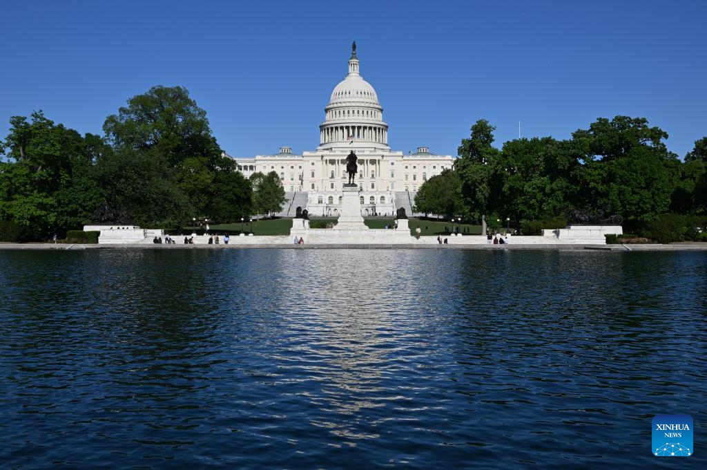 This photo shows the U.S. Capitol building in Washington, D.C., the United States, May 1, 2026. (Photo: Xinhua)