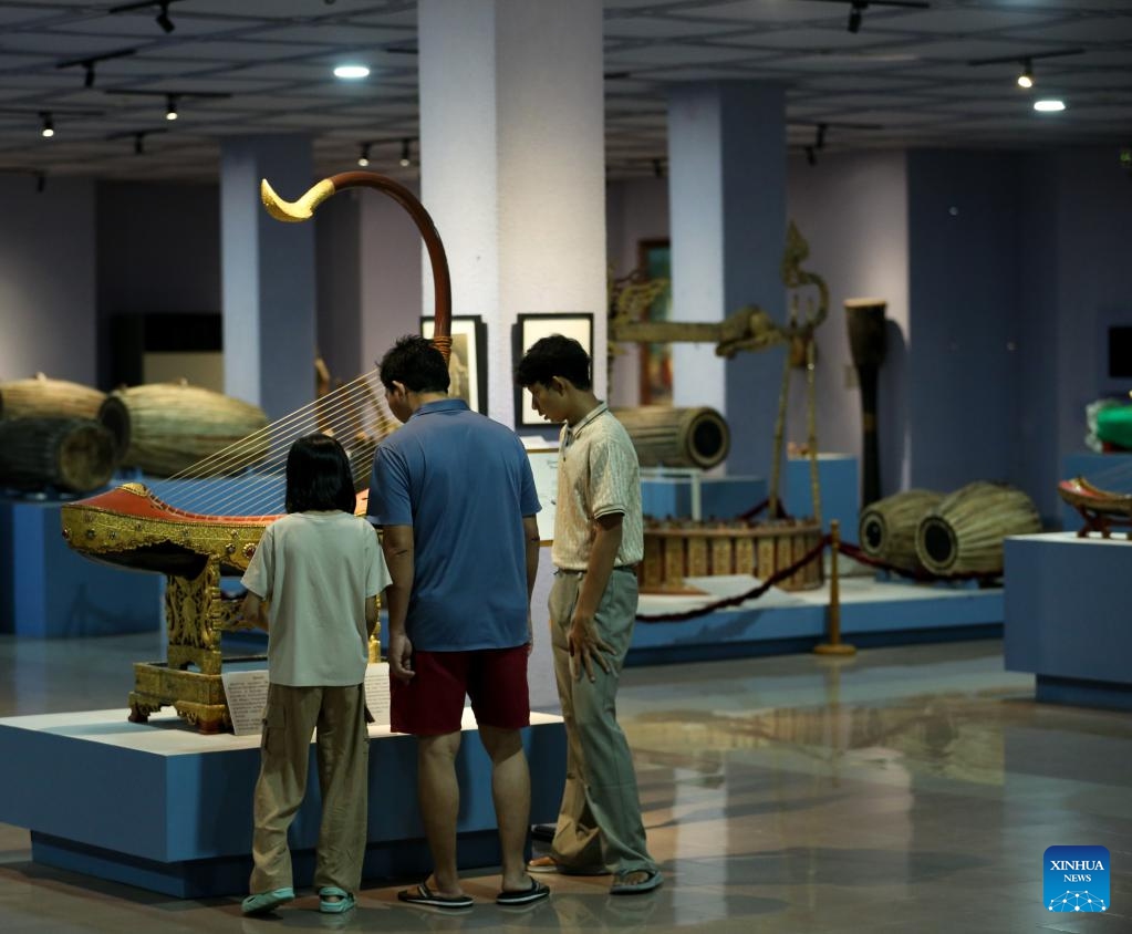 People visit the National Museum of Myanmar in Yangon, Myanmar, May 17, 2026. (Photo: Xinhua)