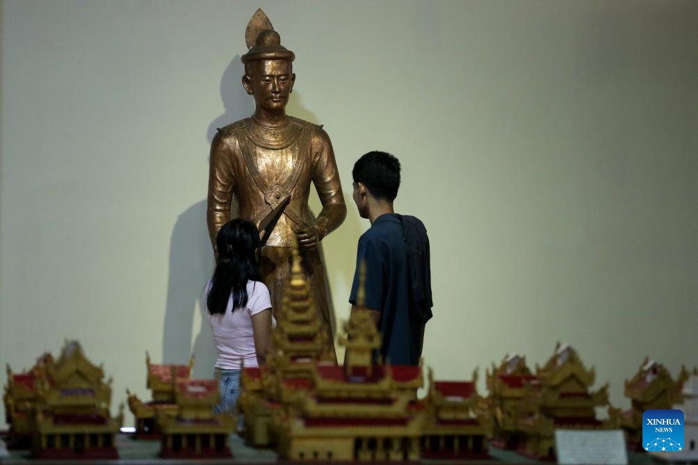 People visit the National Museum of Myanmar in Yangon, Myanmar, May 17, 2026. (Photo: Xinhua)