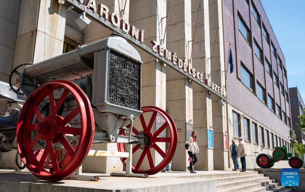 The entrance of the National Museum of Agriculture is pictured in Prague, the Czech Republic, May 18, 2026. The museum opened to the public for free and held a series of events on Monday to celebrate International Museum Day. (Photo: Xinhua)