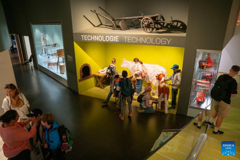 People visit the National Museum of Agriculture in Prague, the Czech Republic, May 18, 2026. The museum opened to the public for free and held a series of events on Monday to celebrate International Museum Day. (Photo: Xinhua)