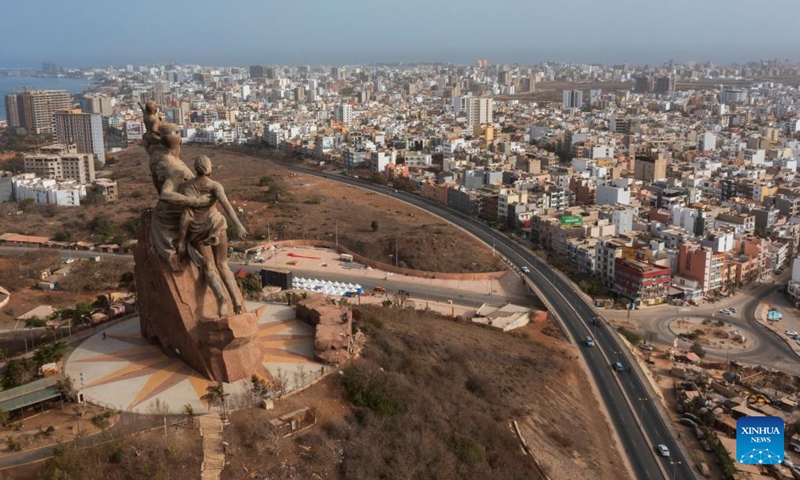 An aerial drone photo taken on May 17, 2026 shows a city view of Dakar, Senegal. The Dakar 2026 Youth Olympic Games will be held from Oct. 31 to Nov. 13 in Dakar, becoming the first Olympic event ever staged on the African continent. (Photo: Xinhua)