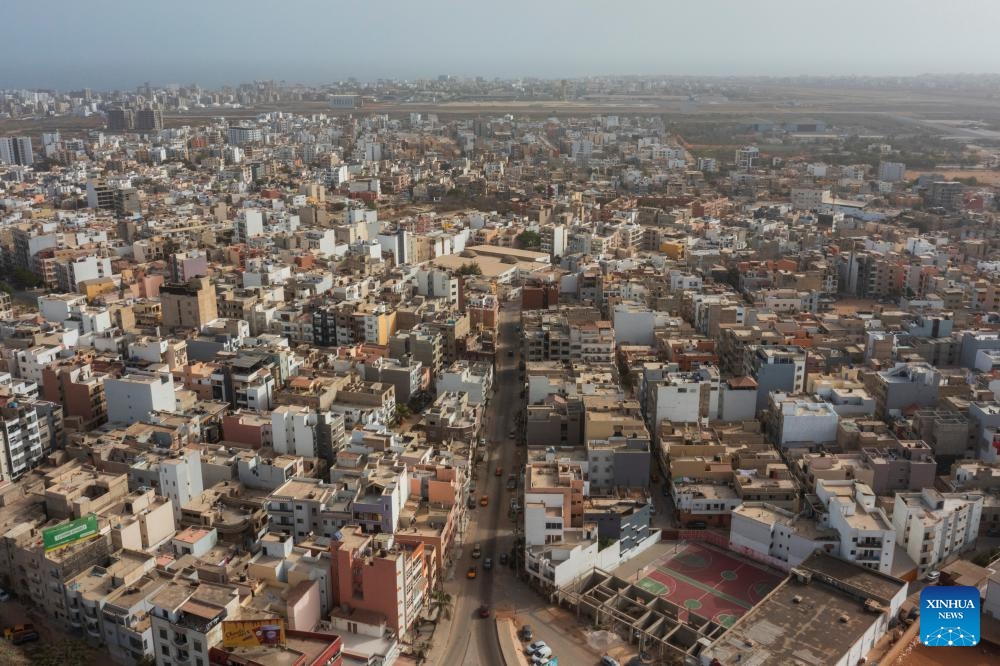 An aerial drone photo taken on May 17, 2026 shows a city view of Dakar, Senegal. The Dakar 2026 Youth Olympic Games will be held from Oct. 31 to Nov. 13 in Dakar, becoming the first Olympic event ever staged on the African continent. (Photo: Xinhua)