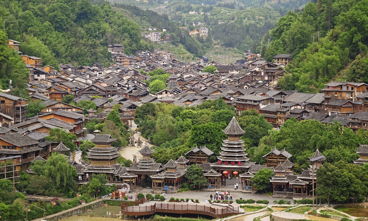 Zhaoxing Dong Village southwest China's Guizhou Province Photo: Deng Zijun/GT
